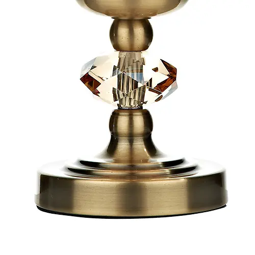 Fourth Picture of Edith Touch Table Lamp Antique Brass complete with Shade