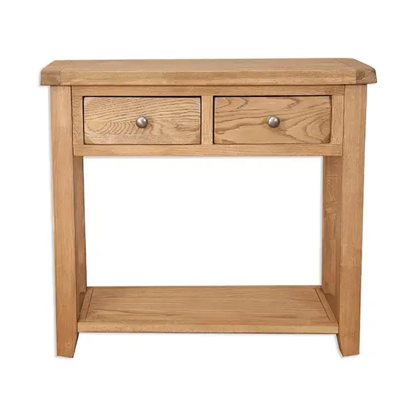 Secondary Picture of Country Two Drawer Console Table
