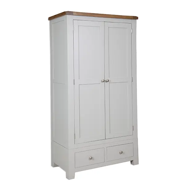Picture of French Grey Two Door Two Drawer Wardrobe