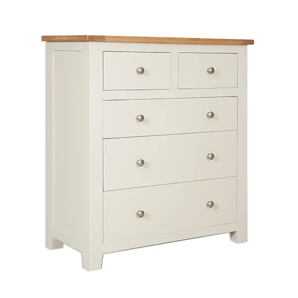 Secondary Picture of Ivory Two Over Three Chest of Drawers