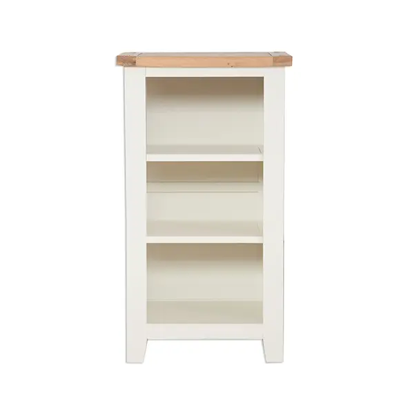 Secondary Picture of Ivory Small Bookcase / DVD Rack
