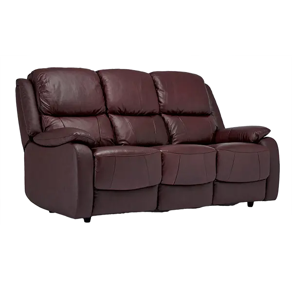 Secondary Picture of Palermo Three Seater Leather Sofa